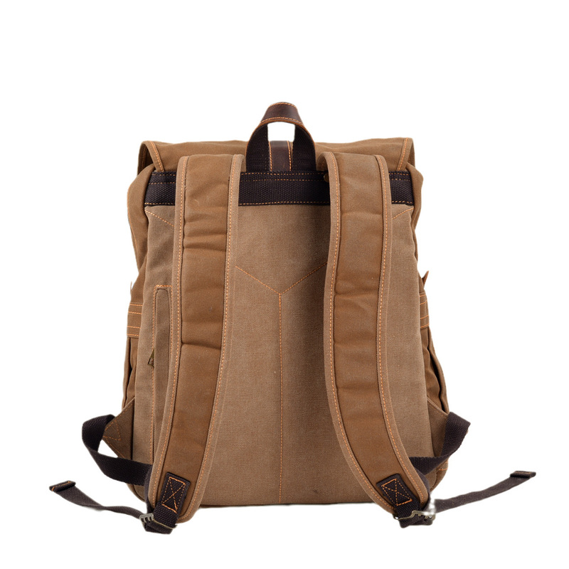 Новый мужской рюкзак из вощено – обзор и цена Canvas Backpack Casual
